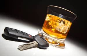 Rockville, MD DWI lawyer - whiskey in glass, car keys