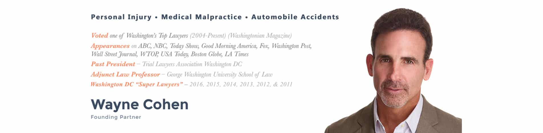 Personal Injury Lawyers Washington DC  Car Accident Lawyer DC