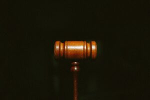 wrongful death lawyer with gavel 