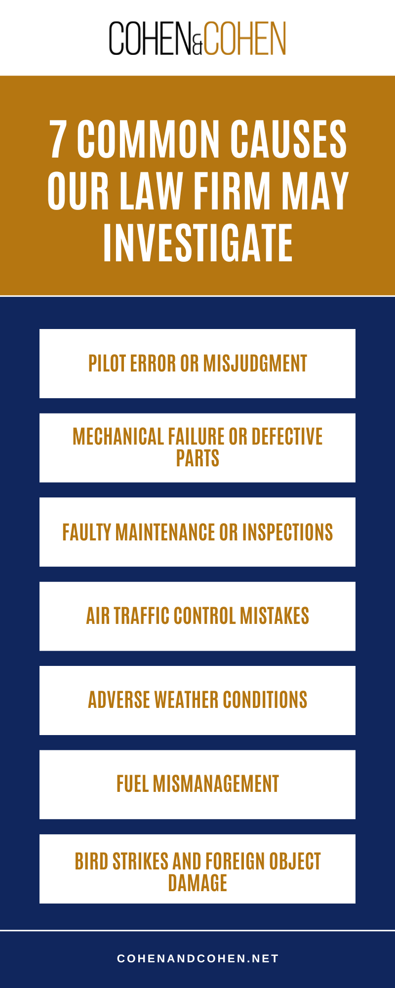 7 Common Causes Our Law Firm May Investigate Infographic