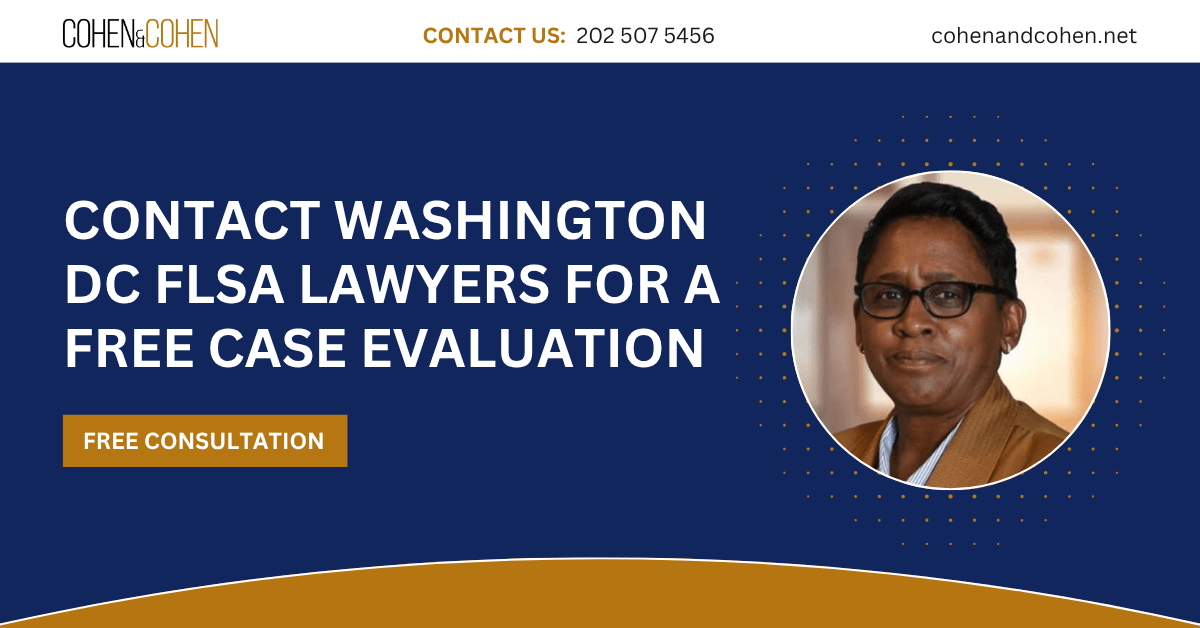 flsa lawyer Washington DC - Cohen & Cohen