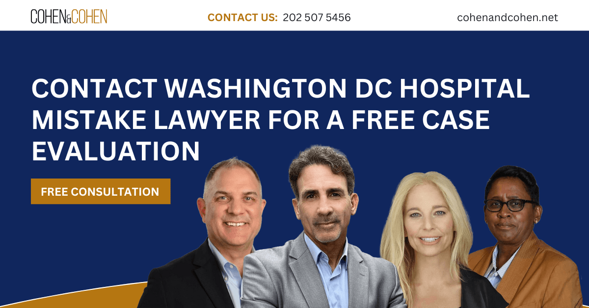 hospital mistake lawyer Washington DC - Cohen & Cohen