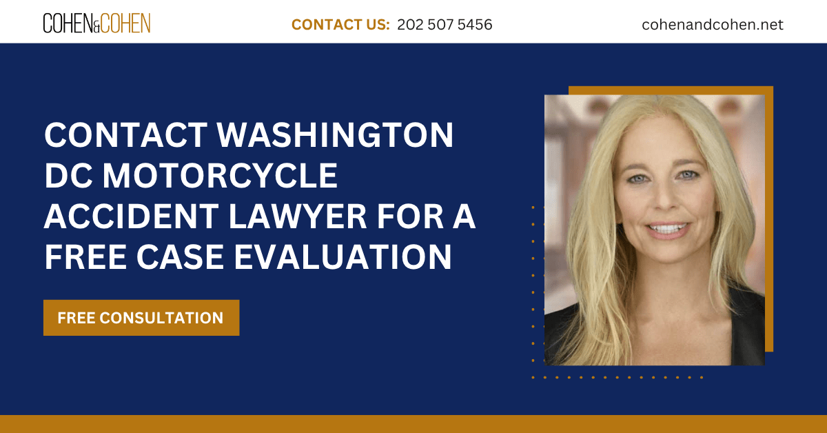motorcycle accident lawyer Washington DC - Cohen & Cohen