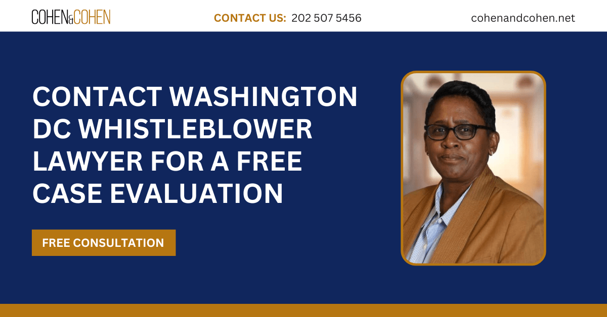 whistleblower lawyer Washington DC - Cohen & Cohen